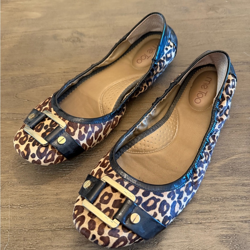 Me Too Leopard Print Ballet Flats